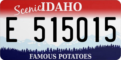 ID license plate E515015