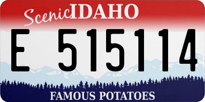 ID license plate E515114