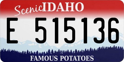 ID license plate E515136