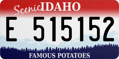 ID license plate E515152