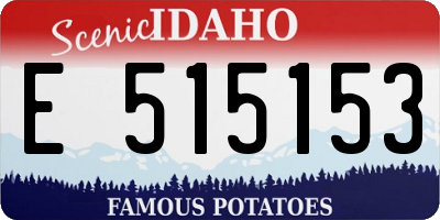 ID license plate E515153