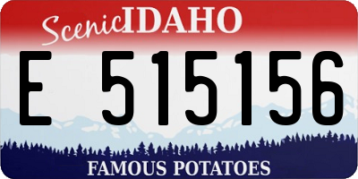 ID license plate E515156