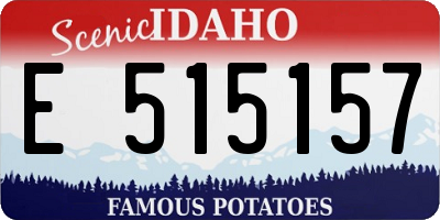 ID license plate E515157