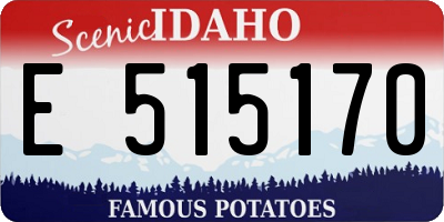ID license plate E515170