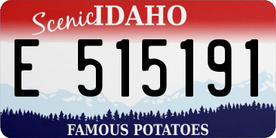 ID license plate E515191