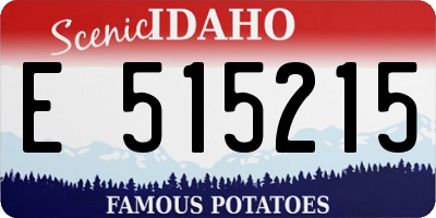 ID license plate E515215