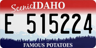 ID license plate E515224