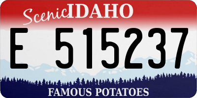 ID license plate E515237