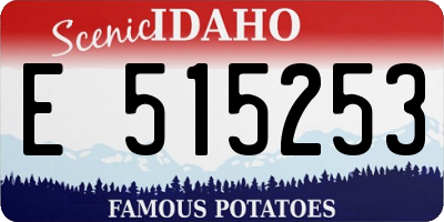 ID license plate E515253