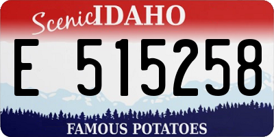 ID license plate E515258