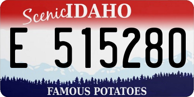 ID license plate E515280