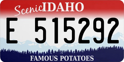 ID license plate E515292