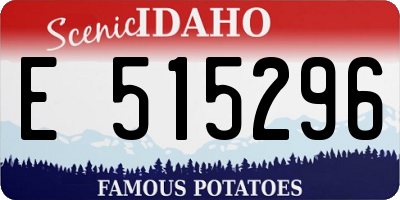 ID license plate E515296