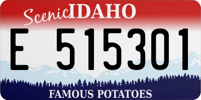 ID license plate E515301