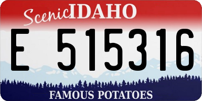 ID license plate E515316