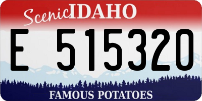 ID license plate E515320