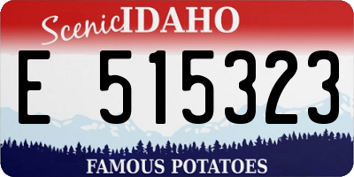 ID license plate E515323