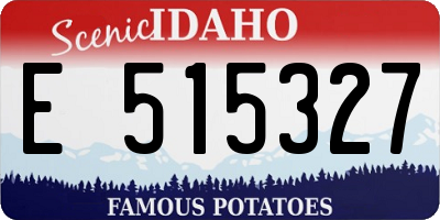 ID license plate E515327