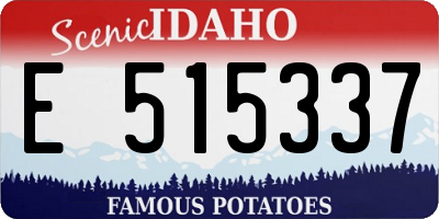 ID license plate E515337