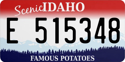 ID license plate E515348