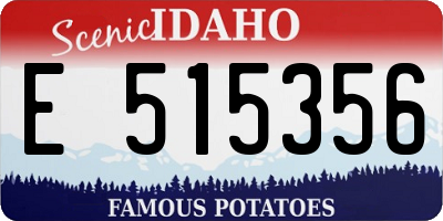 ID license plate E515356