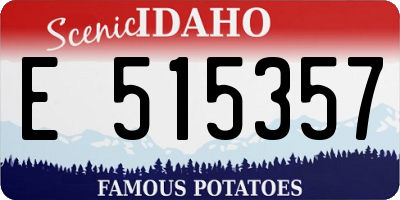 ID license plate E515357