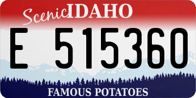 ID license plate E515360