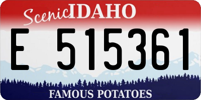 ID license plate E515361