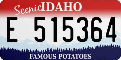 ID license plate E515364