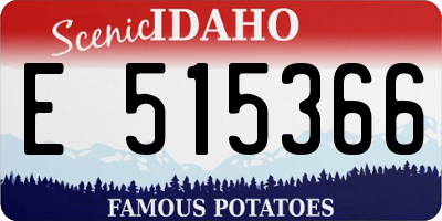ID license plate E515366