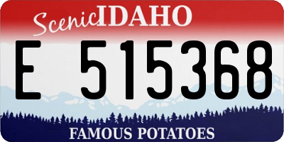 ID license plate E515368