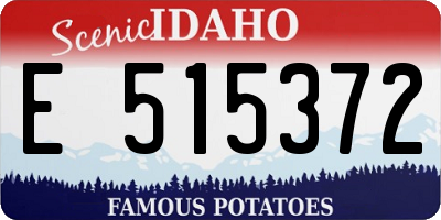 ID license plate E515372