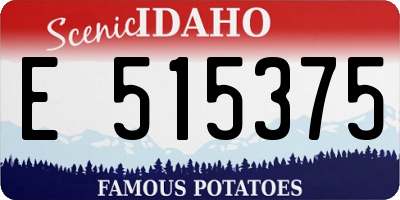 ID license plate E515375