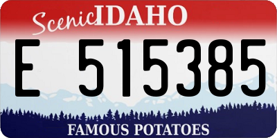 ID license plate E515385