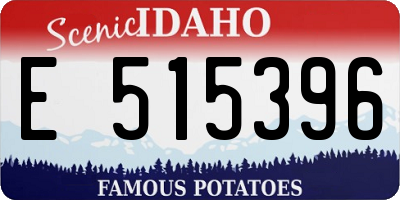 ID license plate E515396