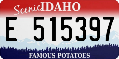 ID license plate E515397