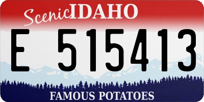 ID license plate E515413