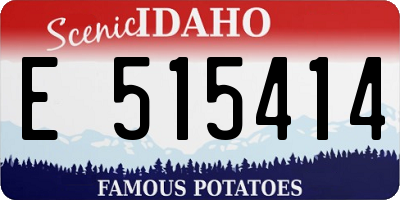 ID license plate E515414