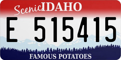 ID license plate E515415