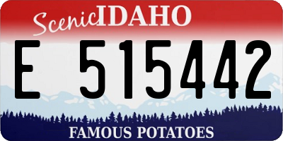 ID license plate E515442