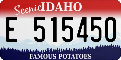 ID license plate E515450