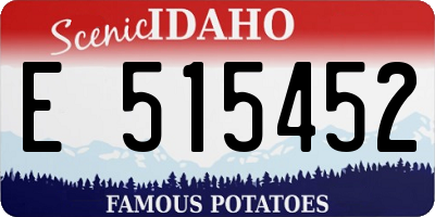 ID license plate E515452