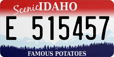 ID license plate E515457