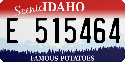 ID license plate E515464