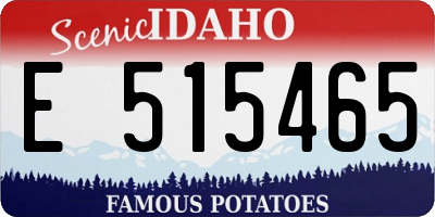 ID license plate E515465