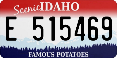 ID license plate E515469