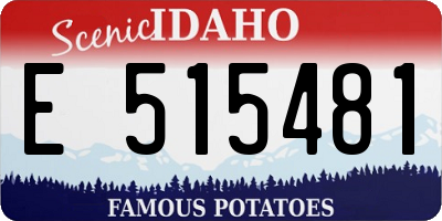 ID license plate E515481
