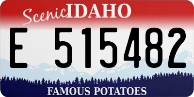 ID license plate E515482