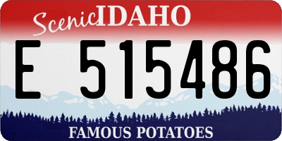 ID license plate E515486