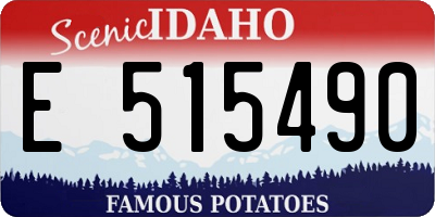 ID license plate E515490